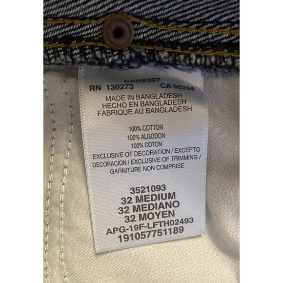 Lee Vintage Modern High Rise Midi Denim Skirt 32 Western 80s Grunge Blue - Picture 7 of 9